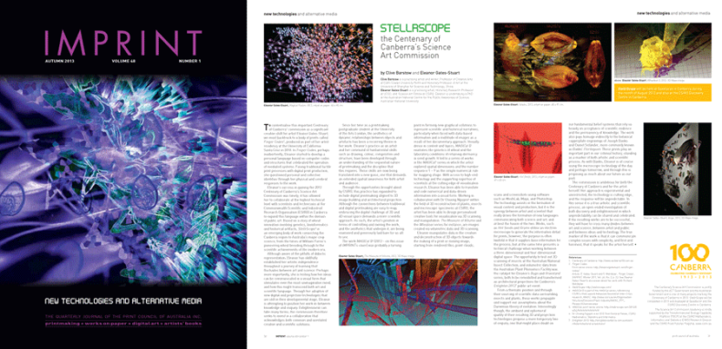 IMPRINT Article, ‘StellrScope’ by Eleanor Gates-Stuart & Clive Barstow