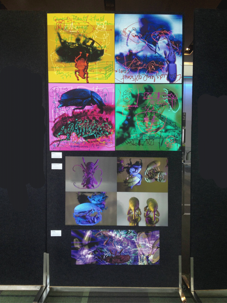 Artworks by Eleanor Gates-Stuart for the ASC 2014 Science Art Exhibition.