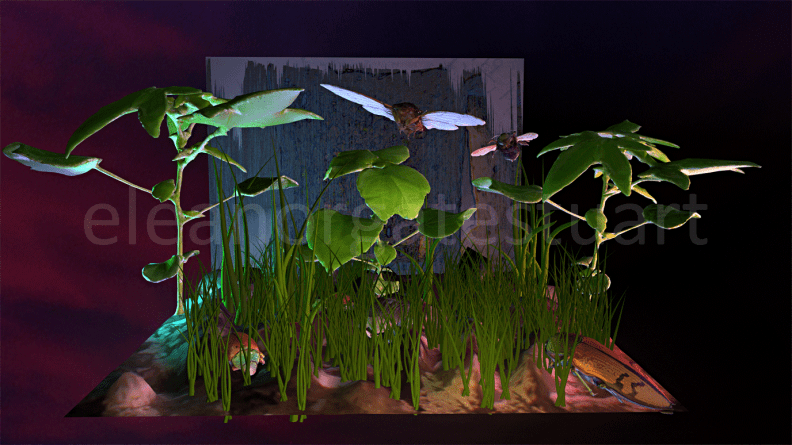 Image: One of the 'Grassland' artworks by Eleanor Gates-Stuart