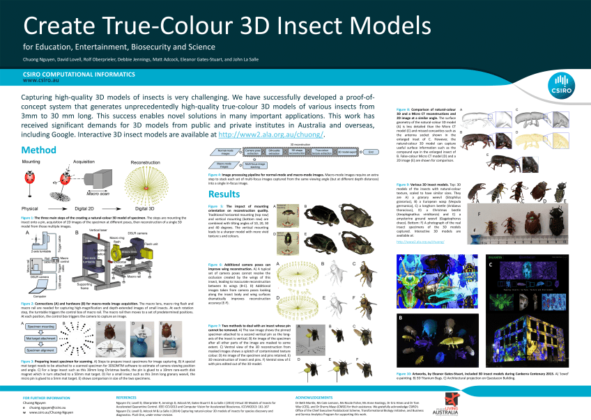 Virtual 3D Models of Insects