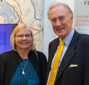 Artist, Dr Eleanor Gates-Stuart with the Chair of the National Archives Advisory Council, Dr Denver BeanLand
