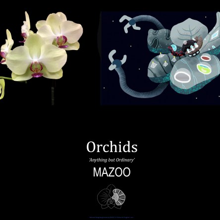Mazoo, a mythological science-art spaceship laboratory travelling the galaxy (in this case the internet) on its journey, sharing knowledge of the wonderful Orchid plant species. https://issuu.com/eleanorgatestuart/docs/mazoo