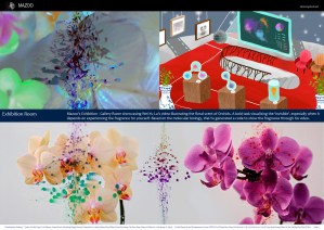 Mazoo, a mythological science-art spaceship laboratory travelling the galaxy (in this case the internet) on its journey, sharing knowledge of the wonderful Orchid plant species. https://issuu.com/eleanorgatestuart/docs/mazoo