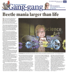 Beetle Mania Larger than Life, Ian Warden, The Canberra Times