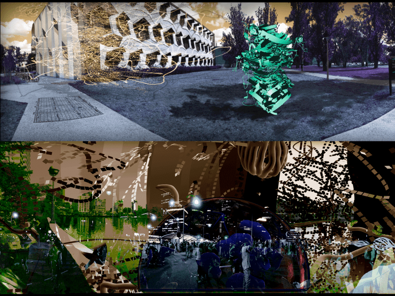 Concept Sketch - Sculptures / 3D Animation Export by Dr Eleanor Gates-Stuart