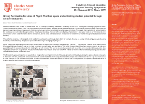 Giving Permission for Lines of Flight: The third space and unlocking student potential through creative industries