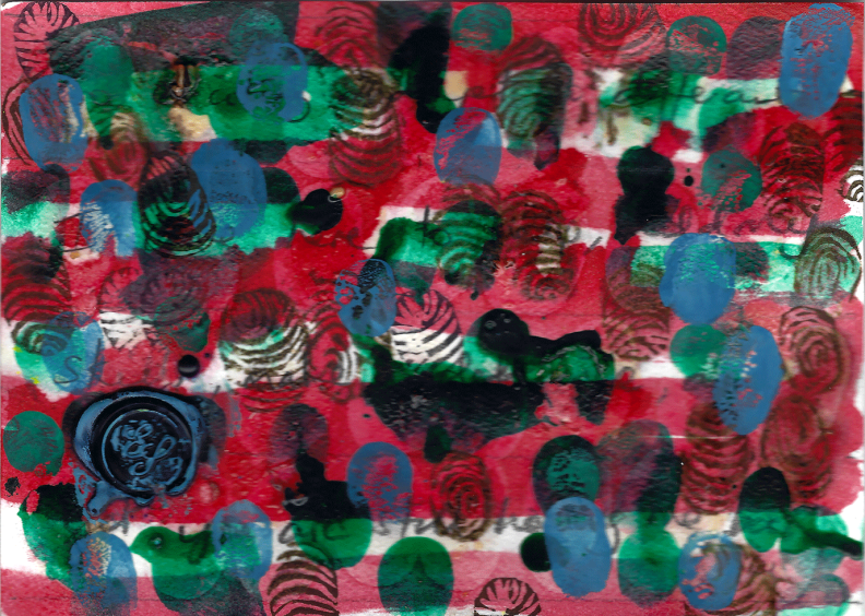 03150: Gates-Stuart. E, ‘Make a difference’, Mixed media: acrylic, ink, graphite and wax on paper (2019)