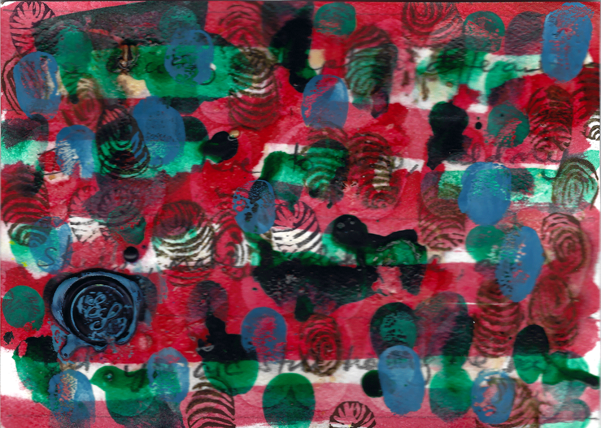 03150: Gates-Stuart. E, ‘Make a difference’, Mixed media: acrylic, ink, graphite and wax on paper (2019)