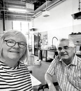 Dr Eleanor Gates-Stuart and Dr Sergio Moroni at Charles Sturt University