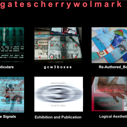 The artworks of gatescherrywolmark: collaborative partnership of Eleanor Gates-Stuart (AUS), Jean Cherry (UK) and Jenny Wolmark (UK).